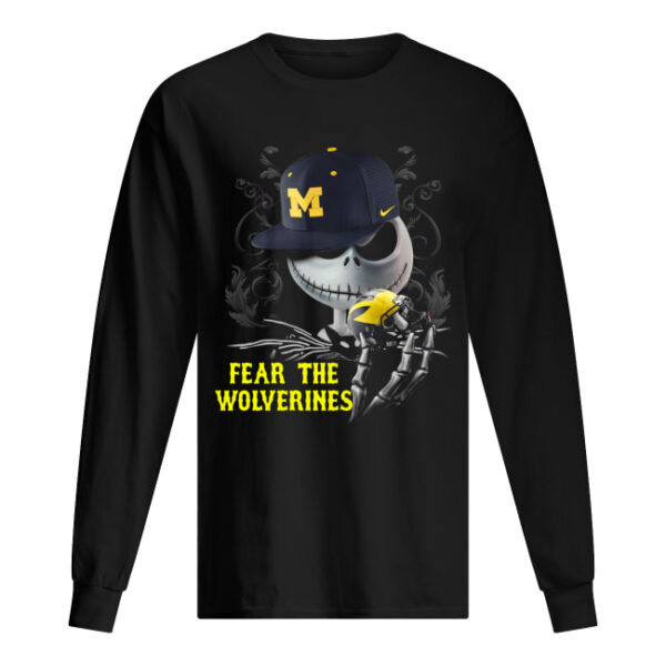 Jack Skellington Fear The Wolverines Shirt