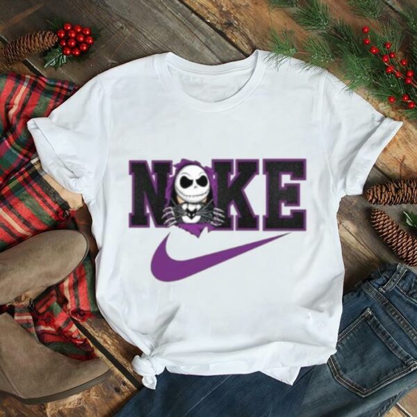 Jack Skellington Nike Logo Nightmare Before Christmas shirt