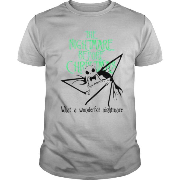 Jack Skellington the nightmare before Christmas what a wonderful nightmare shirt