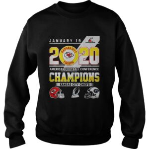 January 19 2020 American football conference champions Kansas city Chiefs shirt 2 January 19 2020 American football conference champions Kansas city Chiefs shirt 3