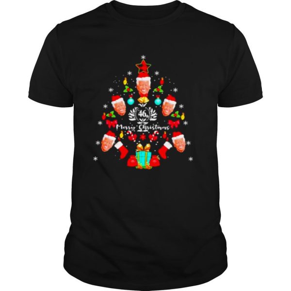 Joe Biden Christmas tree 46th Merry Christmas shirt