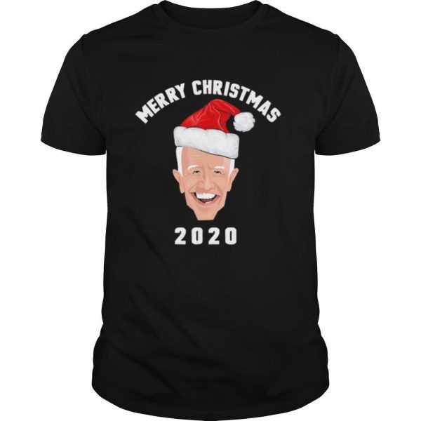 Joe Biden Merry Christmas 2020 Santa Hat Democrats shirt