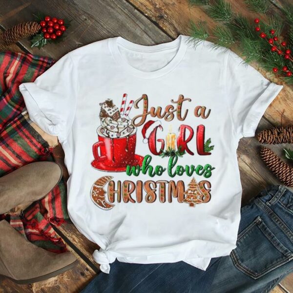 Just A Girl Who Loves Coffee Christmas 2022 shirt