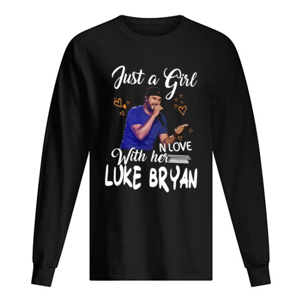 Just a girl in love with her Luke Bryan shirt