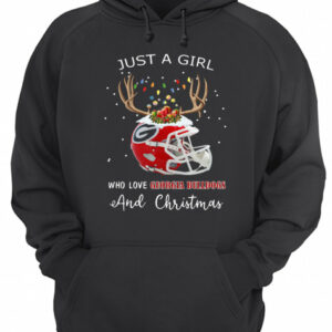 Just a girl who love Georgia Bulldogs and Christmas shirt 3