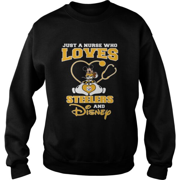 Just a nurse who loves Pittsburgh Steelers and Disney shirt