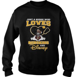 Just a nurse who loves Washington Redskins and Disney shirt 2 Just a nurse who loves Washington Redskins and Disney shirt 3