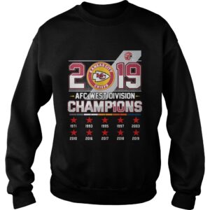 Kansas City Chiefs 2019 AFC West Division Champions shirt 2 Kansas City Chiefs 2019 AFC West Division Champions shirt 3