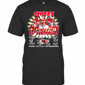 Kansas City Chiefs 60Th Anniversary 1960 2020 Thank You For The Memories Signatures T-Shirt