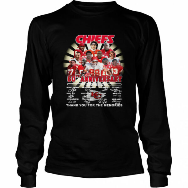 Kansas City Chiefs 60th Anniversary 1960 2020 Thank You For The Memories Signatures shirt