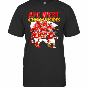 Kansas City Chiefs AFC West Champions Signatures T-Shirt