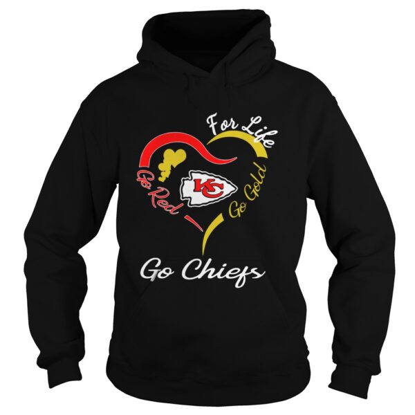 Kansas City Chiefs Heart For Life Go Red Go Gold Go Chiefs shirt