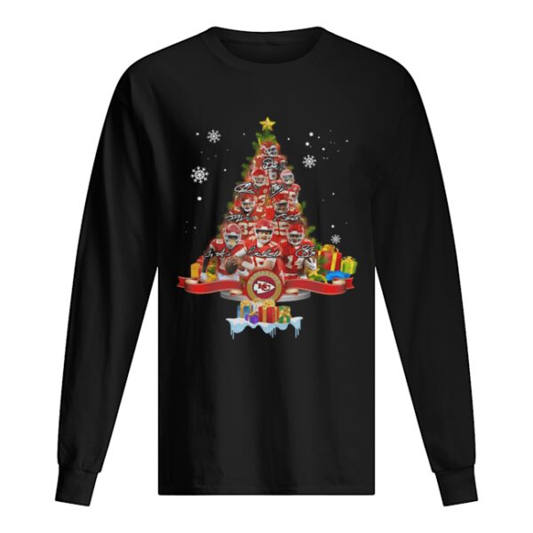 Kansas City Chiefs Players Signatures Christmas Tree shirt