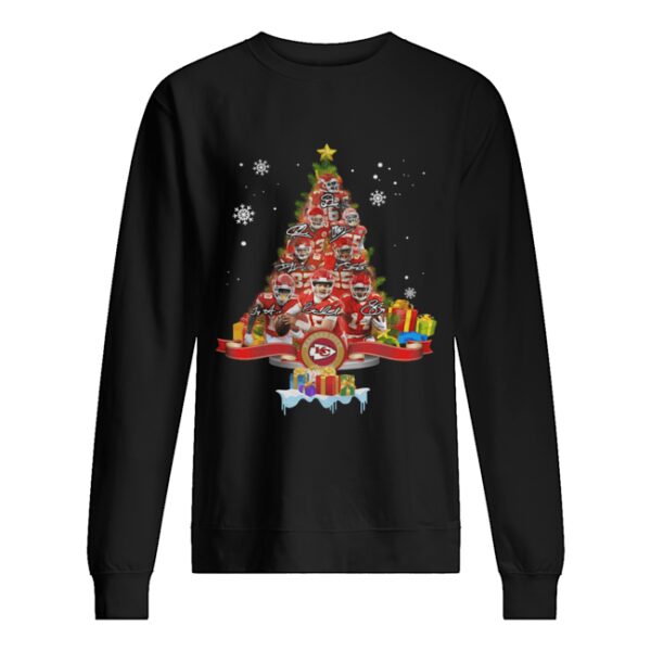 Kansas City Chiefs Players Signatures Christmas Tree shirt