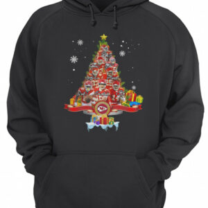Kansas City Chiefs Players Signatures Christmas Tree shirt 3