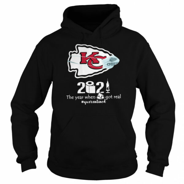 Kansas City Chiefs face mask 2021 toilet paper the year when got real quanrantined shirt