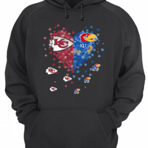 Kansas City Royals Kansas Jayhawks Football in my Heart shirt 2 Kansas City Royals Kansas Jayhawks Football in my Heart shirt 3