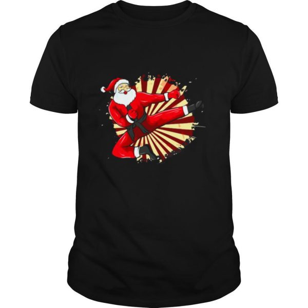 Karate Kick Santa Judo Taekwondo Martial Arts Christmas shirt