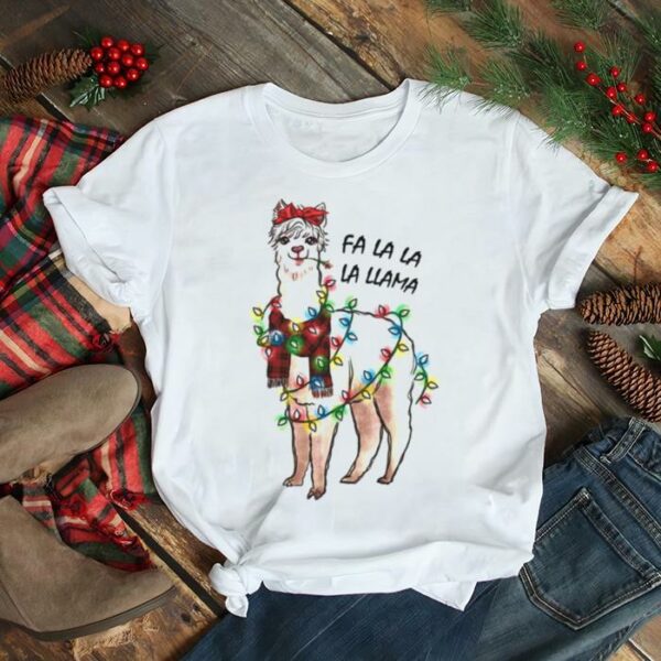 Kawaii Llama Fa La La Christmas shirt