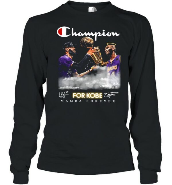 Kobe Bryan and Lebron James Campion For Kobe Mamba Forever Signature Shirt