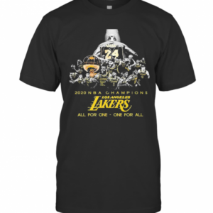 Kobe Bryant 2020 NBA Champions Los Angeles Lakers All For One One For All T-Shirt