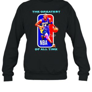Kobe Bryant the greatest of all time NBA signatures shirt