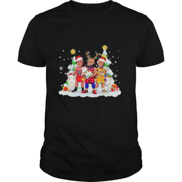 Kobe bryant michael jordan lebron james merry christmas shirt