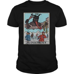Krampus Judgement Tarot Card Funny Christmas Gothi shirt