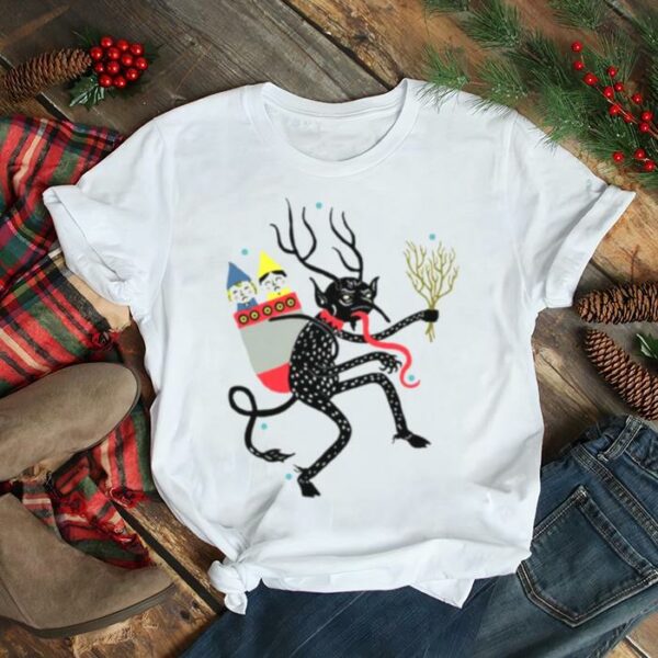 Krampus The Christmas Devil Retro Krampus Christmas Design shirt