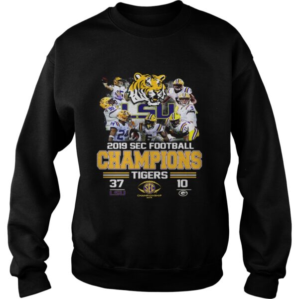 LSU Tigers 37 Georgia Bulldogs 10 Score 2019 SEC Champions shirt