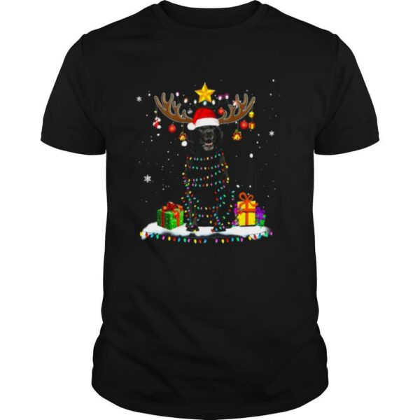 Lab Dog Reindeer Christmas Lights shirt