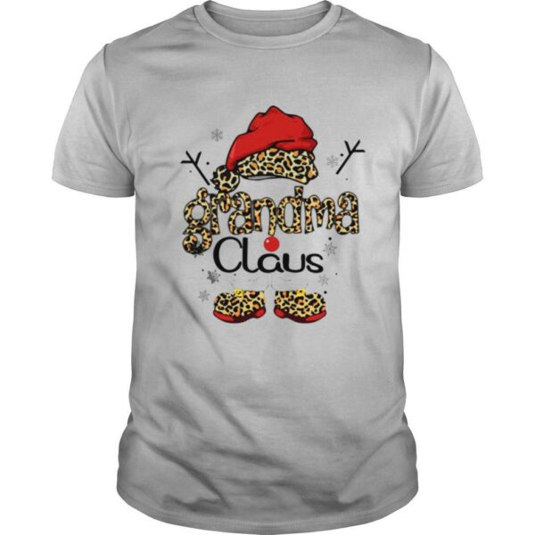 Leopard Grandma Claus Ugly Christmas shirt