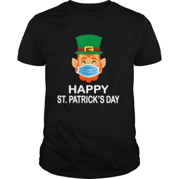 Leprechaun Wearing Mask Happy Saint Patrick’s Day 2021 T Shirt