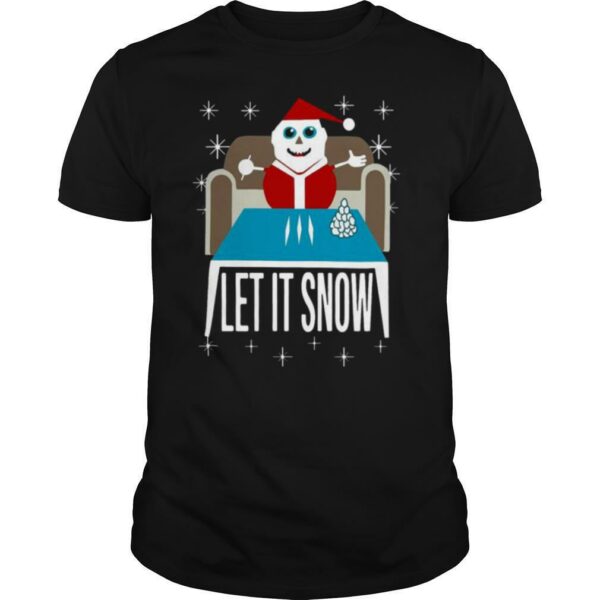 Let It Snow Santa Cocaine Christmas Sweater shirt