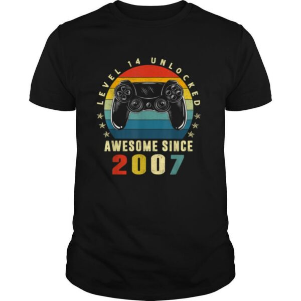 Level 14 Unlocked 14 Years Old 14th Birthday Gamer Boys T Shirt