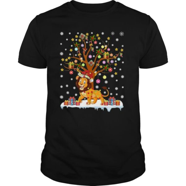 Lion Lighting Xmas Tree Lion Christmas shirt