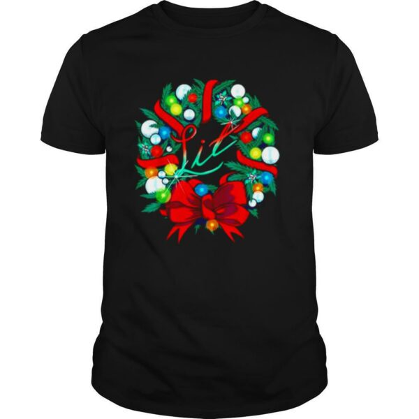 Lit Christmas Round Garland shirt