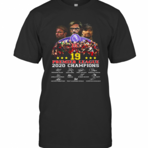 Liverpool FC 19 Premier League 2020 Champions Signatures T-Shirt