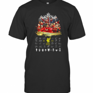 Liverpool Fc 128 Years Anniversary 1892 2020 Signatures T-Shirt