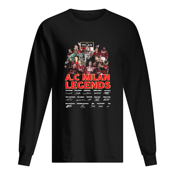 Logo A.C Milan Legends signatures shirt