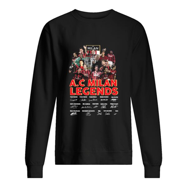 Logo A.C Milan Legends signatures shirt