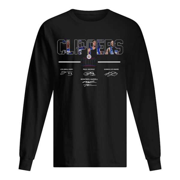 Los Angeles Clippers Lou Williams Paul George Kawhi Leonard signatures shirt