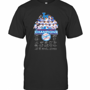Los Angeles Dodgers 2020 National League Champions Signatures T-Shirt