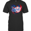 Los Angeles Dodgers And Los Angeles Clippers Heart Color T-Shirt