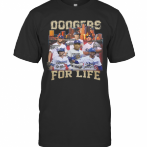 Los Angeles Dodgers Baseball For Life Signatures T-Shirt