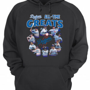 Los Angeles Dodgers all time great players signatures shirt 3