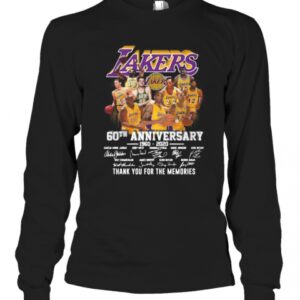Los Angeles Lakers 60Th Anniversary 1960 2020 Thank You For The Memories Signatures T-Shirt Los Angeles Lakers 60Th Anniversary 1960 2020 Thank You For The Memories Signatures T-Shirt