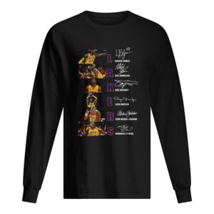 Los Angeles Lakers Lebron James Magic Johnson Kobe Bryant Elgin Baylor signatures shirt Los Angeles Lakers Lebron James Magic Johnson Kobe Bryant Elgin Baylor signatures shirt