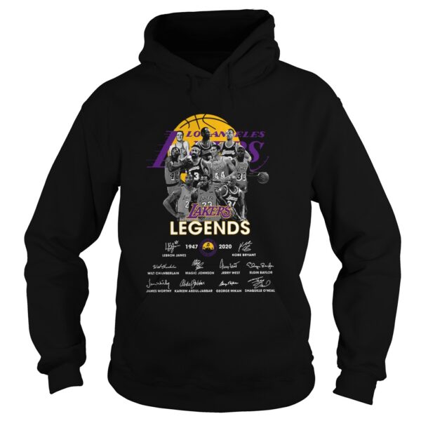 Los Angeles Lakers Legends 19472020 Signatures shirt