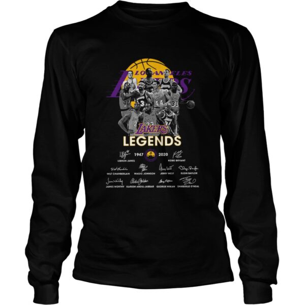 Los Angeles Lakers Legends 19472020 Signatures shirt